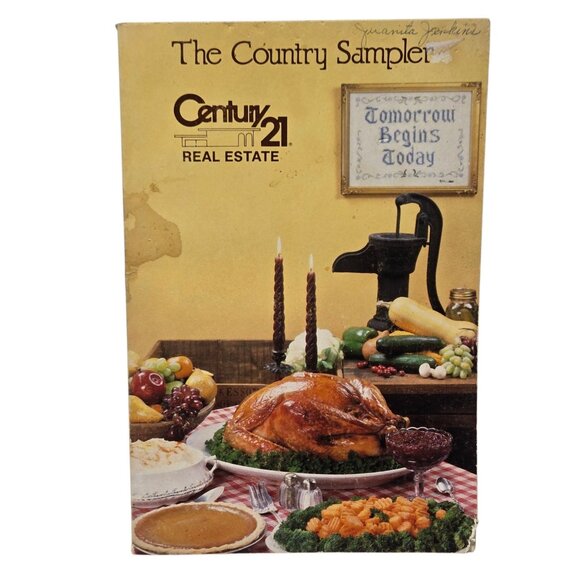 1982 Century 21 Cookbook The Country Sampler Real Estate Vintage Advertising - Picture 1 of 16